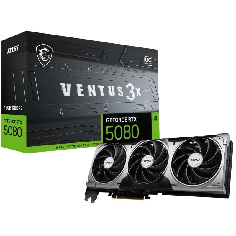 MSI GeForce RTX 5080 VENTUS 3X OC 16GB GDDR7